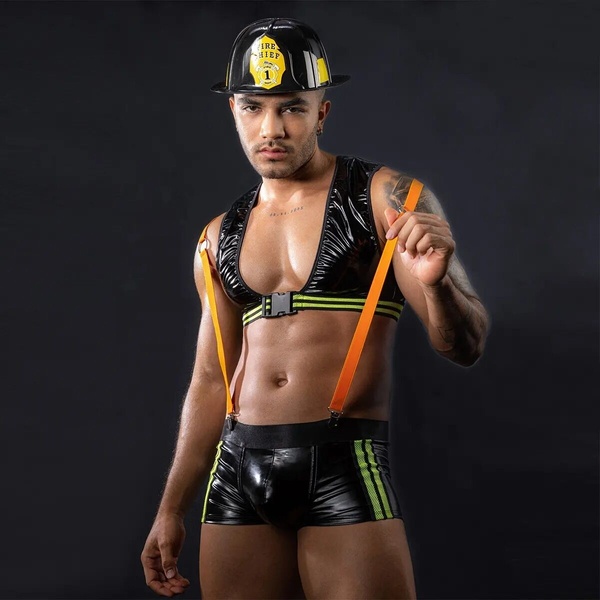 Мужской эротический костюм пожарного JSY 9108 One Size SX0430 фото