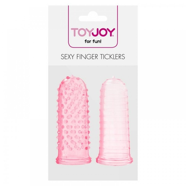 Набор рельефных насадок на палец Sexy finger розовый, 7 х 3 см 10235 /Pinck фото