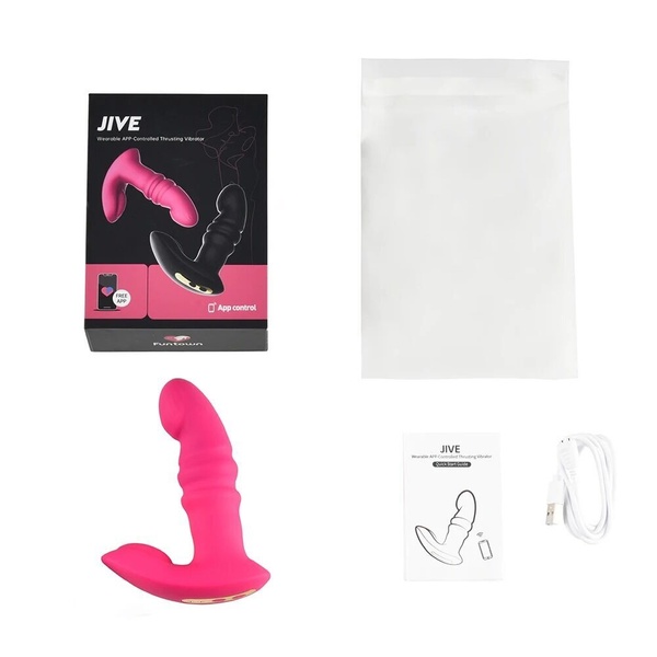 Вибратор с поступательными движениями Fun Town Jive Pink (мятая упаковка!!!) SO8916-R фото