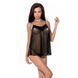 Пеньюар прозрачный MELANIA CHEMISE black S/M - Passion EL16305 фото 1