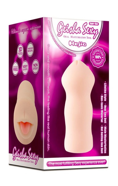 Мастурбатор Ротик Hejia Geisha Sexy Vagina stroker тілесний без вібрації XS-MA60061 фото