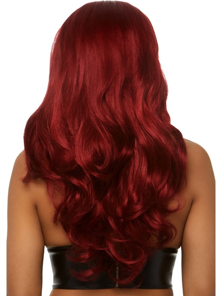 Женский длинный волнистый парик винно-красного цвета Leg Avenue, 68.5 см A2829/Red фото