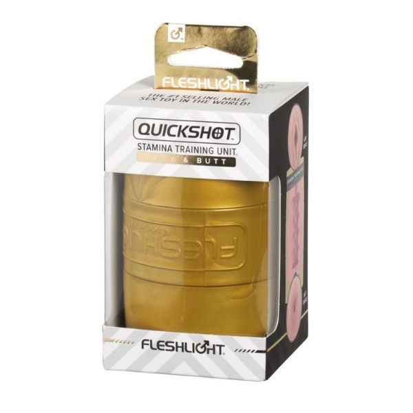 Мастурбатор в колбе двойной вагина/анус, киберкожа Fleshlight Quickshot Stamina Training Unit FL10973 фото