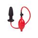 Анальная пробка с насосом-грушей Expandable Butt Plug, черно-красная California Exotic CE12130 фото 1