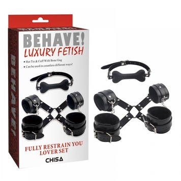 Набор БДСМ 4 предмета Behave Luxury Fetish Fully Restrain You Lover Se Chisa CH82242 фото