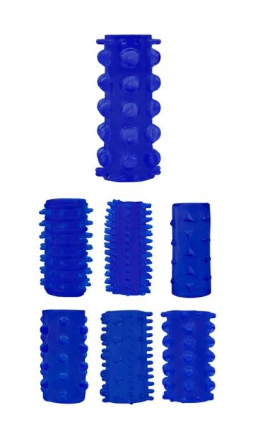 Набір насадок Penis Sleeve Kits-Blue RDNI-291214 фото