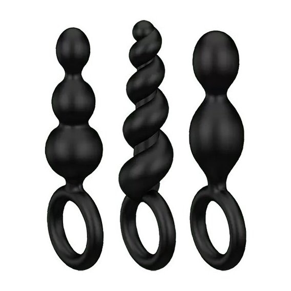 Набор анальных цепочек Satisfyer Booty Call set of 3 Black T360999 фото