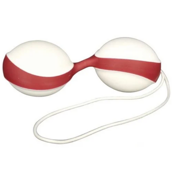 Вагинальные шарики Amor Gym Balls white-red AMOR-AM082-5 White-red фото