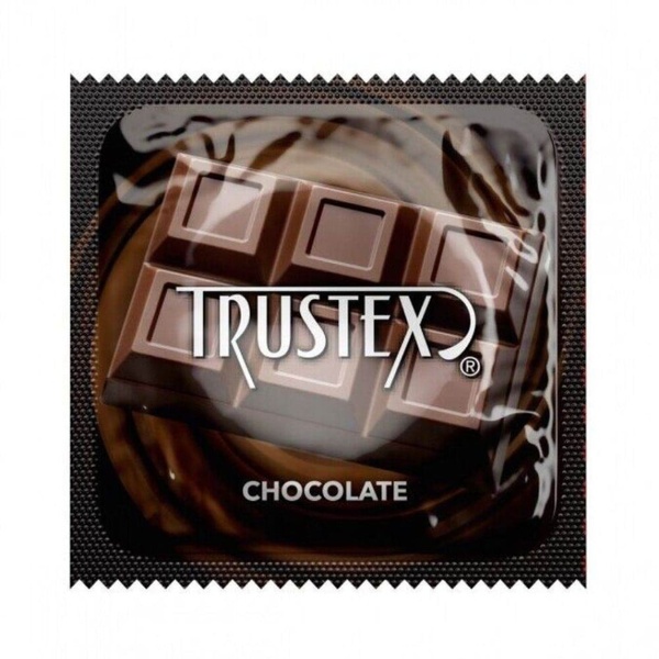 Презерватив Trustex Chocolate Lubricated с ароматом и вкусом шоколада (цена за 1 шт.) TR99873 фото