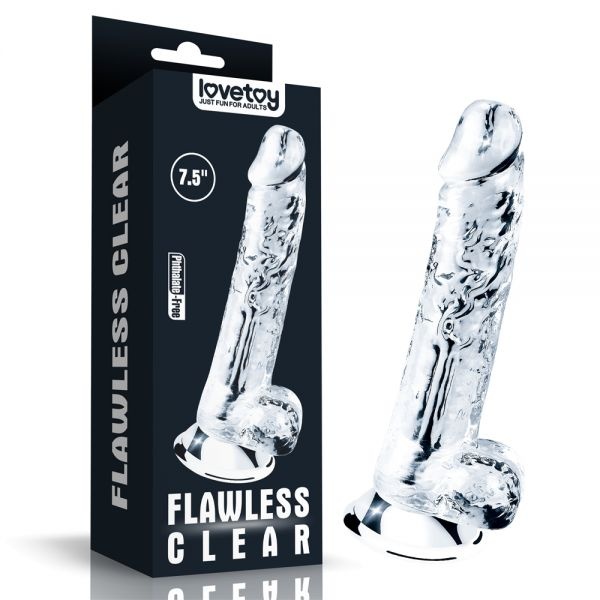 Реалістичний фалоімітатор 7.5 Flawless Clear Dildo, Clear RDNI-310053 фото