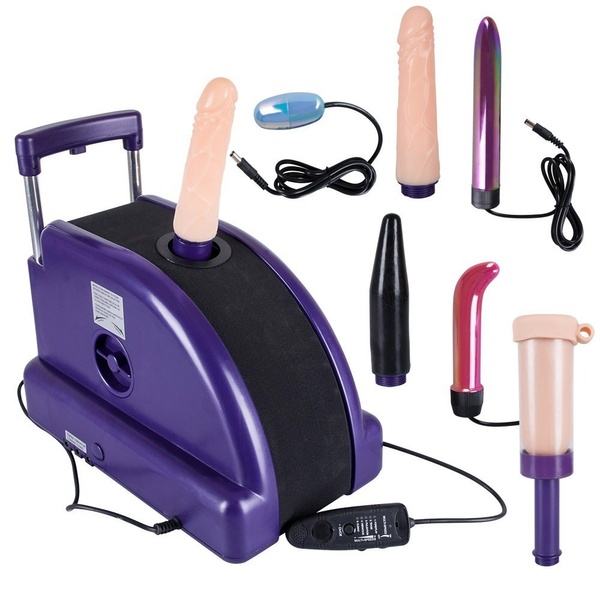 Секс машина Tapco Sales с набором вибраторов и фаллосов, фиолетовая YT560693 фото