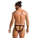 Мужские слипы на шнуровке Passion 044 SLIP BEN S/M Black, экокожа, люверсы SO7604 фото 4