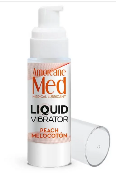 Стимулирующий лубрикант от Amoreane Med: Liquid vibrator - Peach ( жидкий вибратор ), 30 ml PS60108 фото