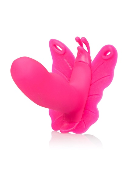 Вибратор-бабочка вагинальный с дистанционным пультом CalExotics розовый, 8.2 х 3.2 см 12392 /Рожевий фото