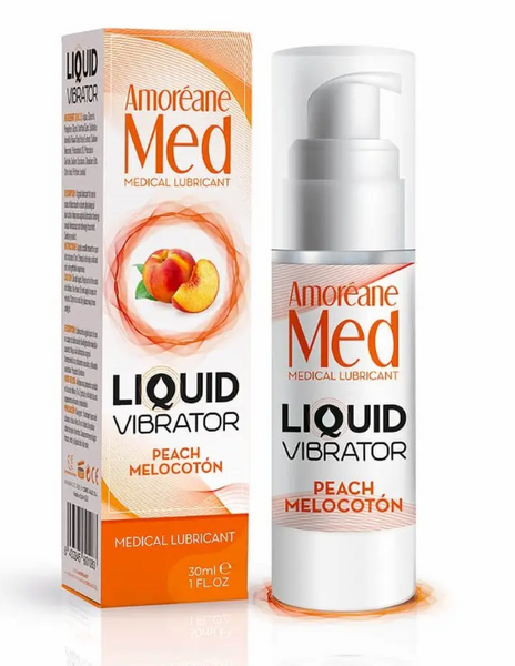 Стимулюючий лубрикант від Amoreane Med: Liquid vibrator - Peach (рідкий вібратор), 30 ml PS60108 фото