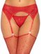 Пояс для чулок One Size Leg Avenue Roxy Rhinestone, со стразами, красный 8886 /Красный фото 1