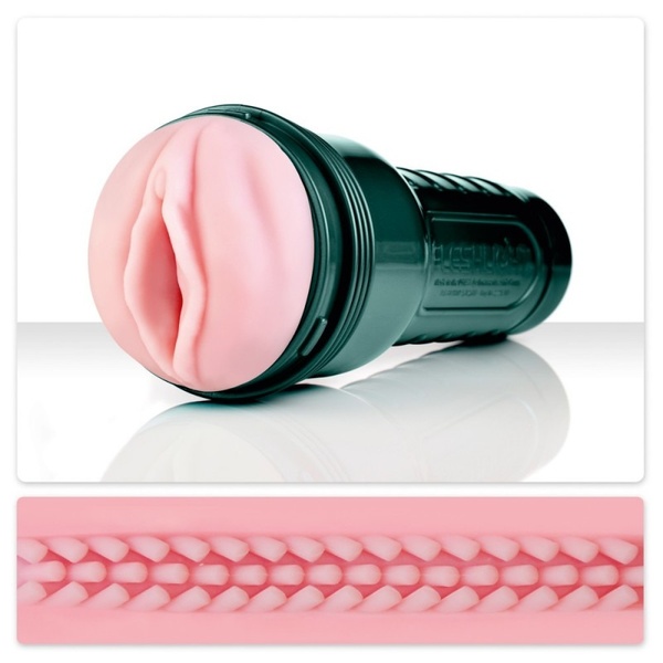 Мастурбатор в колбе с 3-мя вибропулями Fleshlight Vibro Pink Lady Touch FL17347 фото