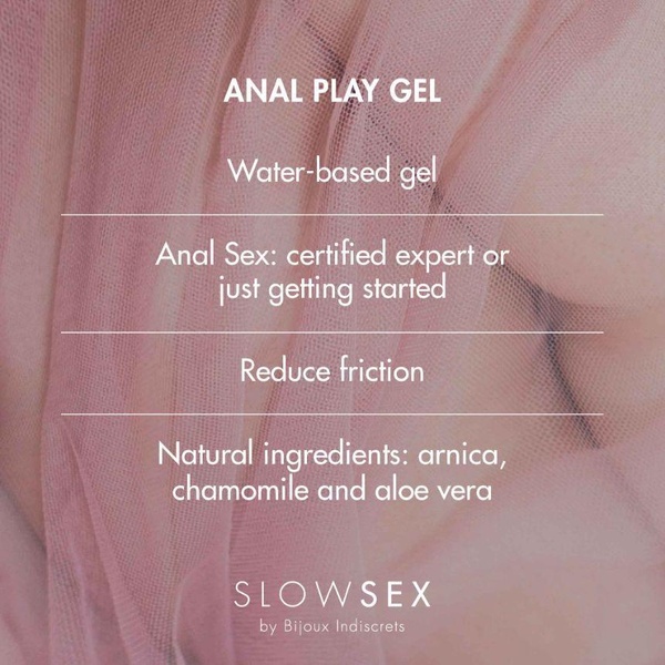 Гель для анальной стимуляции на водной основе ANAL PLAY Slow Sex by Bijoux Indiscrets, 30 мл B0322 фото