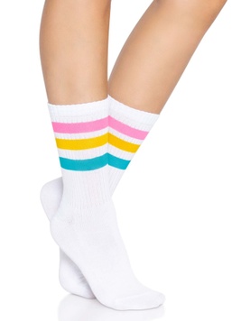 Носки женские в полоску Leg Avenue Pride crew socks Pansexual, 37–43 размер SO8585 фото