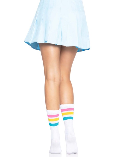 Шкарпетки жіночі в смужку Leg Avenue Pride crew socks Pansexual, 37–43 размер SO8585 фото