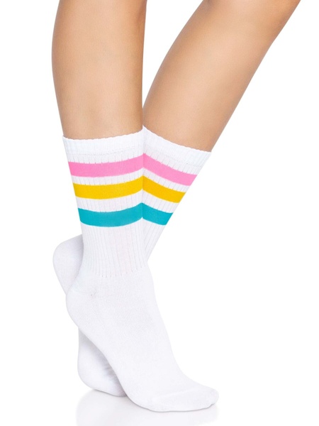 Носки женские в полоску Leg Avenue Pride crew socks Pansexual, 37–43 размер SO8585 фото