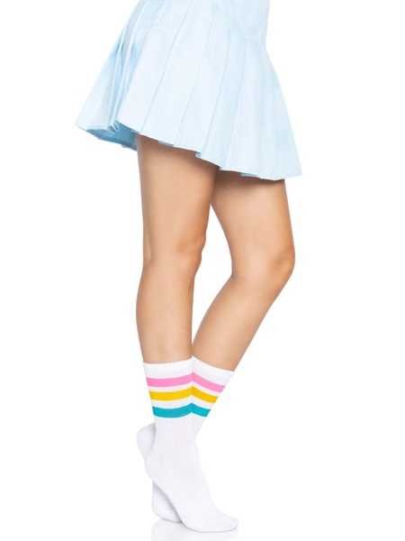 Носки женские в полоску Leg Avenue Pride crew socks Pansexual, 37–43 размер SO8585 фото