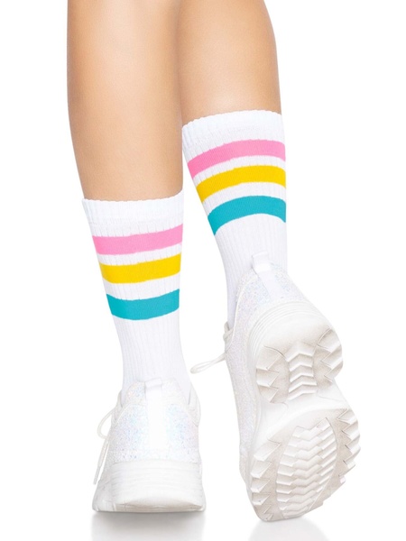 Носки женские в полоску Leg Avenue Pride crew socks Pansexual, 37–43 размер SO8585 фото