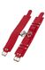 Оковы на ноги "Leather Dominant Leg Cuffs", red (Кожа/ Металл) BR-280155 фото 2