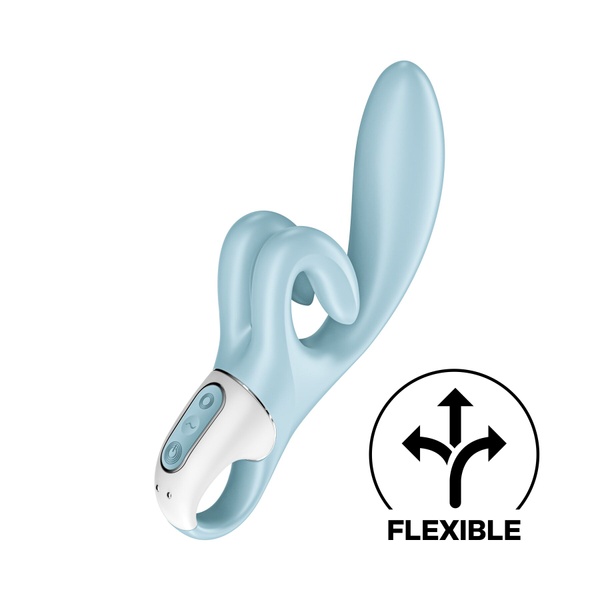 Вибратор-кролик Satisfyer Touch Me Blue, двойной отросток, 3 мощных мотора SO7777 фото