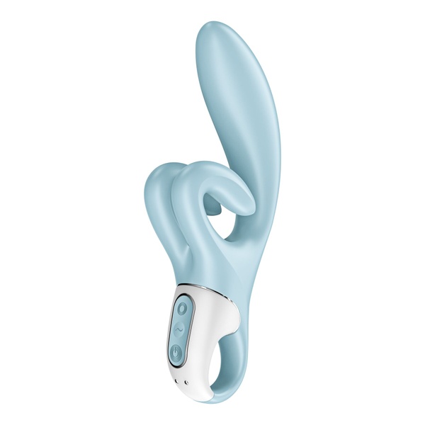 Вибратор-кролик Satisfyer Touch Me Blue, двойной отросток, 3 мощных мотора SO7777 фото