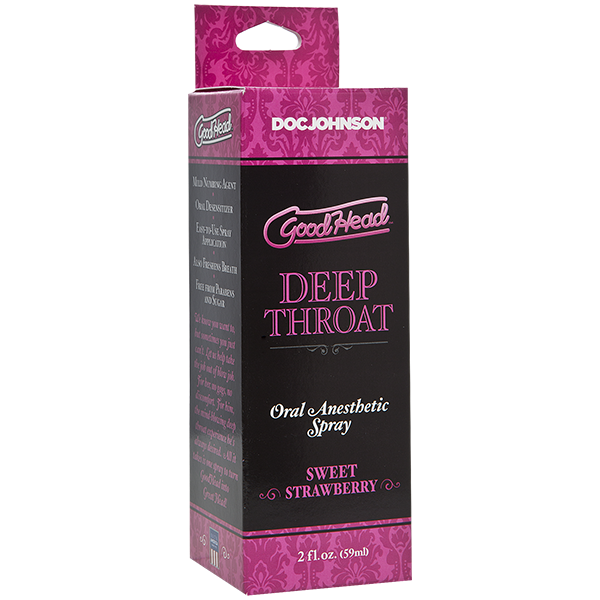 Спрей для минета Doc Johnson GoodHead Deep Throat Spray – Sweet Strawberry (59 мл) (мятая упаковка!) SO2801-R фото