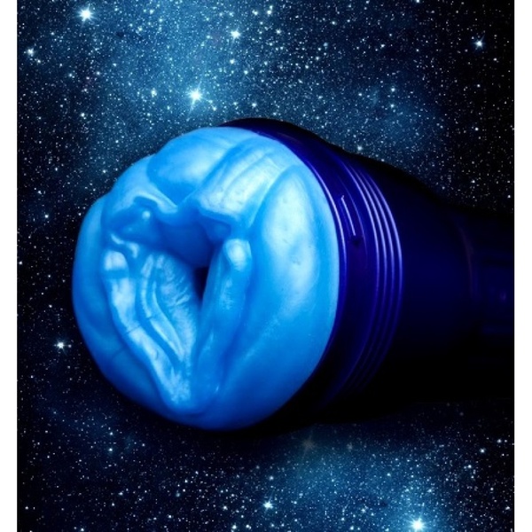 Мастурбатор вагина из киберкожи в колбе Fleshlight Freaks Alien Blue Metallic, синий FL13455 фото