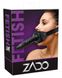 Кляп ZADO с регулируемым черным кожаным ремешком на голову и съемным внешним фаллоимитатором 20202541001 фото 4