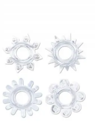 Набор эрекционных колец Cock Rings Set, Clear RDNI-291081 фото