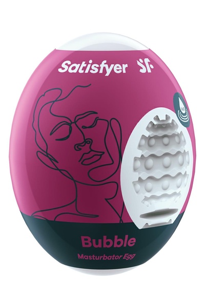Самосмазывающийся мастурбатор Satisfyer Masturbator Egg Bubble T360150 фото