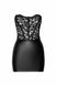 Платье виниловое с кружевом F300 Noir Handmade Solace со шнуровкой, черное, размер S 12479/F300 фото 6
