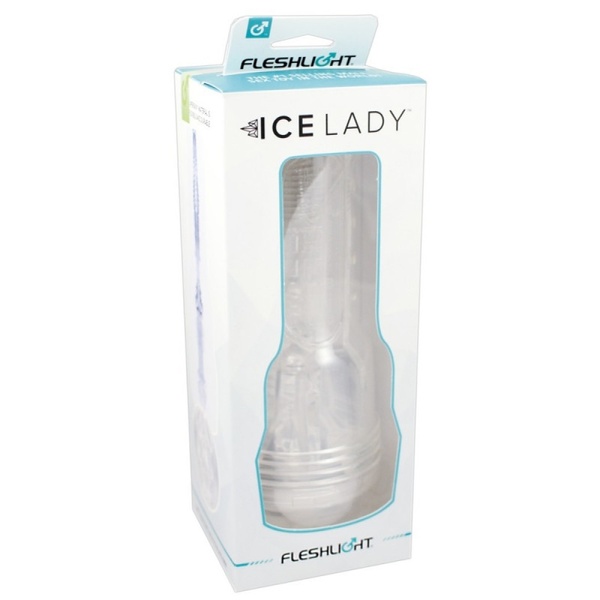 Мастурбатор вагина в колбе, киберкожа Fleshlight Ice Lady Crystal, прозрачный FL:22796 фото