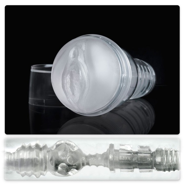 Мастурбатор вагина в колбе, киберкожа Fleshlight Ice Lady Crystal, прозрачный FL:22796 фото