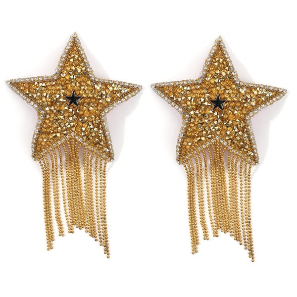 Пэстис-звезды с бахромой JSY Nipple Sticker RT236112 Gold, стикеры SO9279 фото