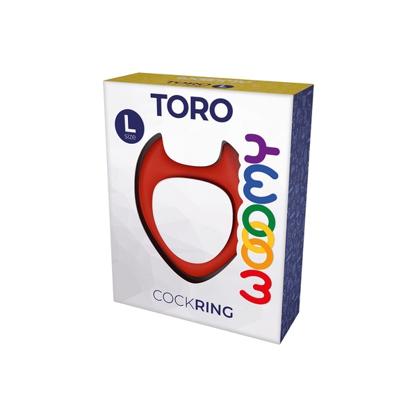 Эрекционное кольцо Wooomy Toro L Red SO9693 фото