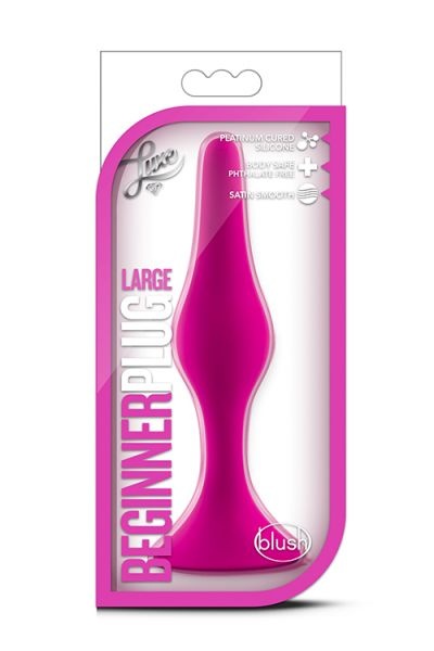 Анальный стимулятор LUXE BEGINNER PLUG LARGE, PINK T331147 фото