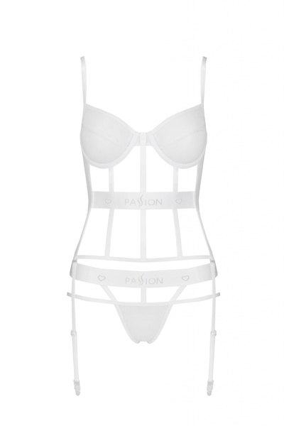 Корсет KYOUKA CORSET white S/M - Passion P56334 фото