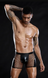 Чоловічі труси-боксери зі вставками з еко-шкіри та сітки Dexter S/M JSY-7266 фото 2