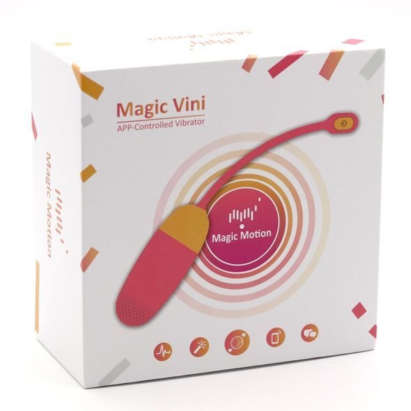 Смарт-віброяйце Magic Motion Vini Orange, керування зі смартфона (м'ята упаковка!!!) SO4481-R фото