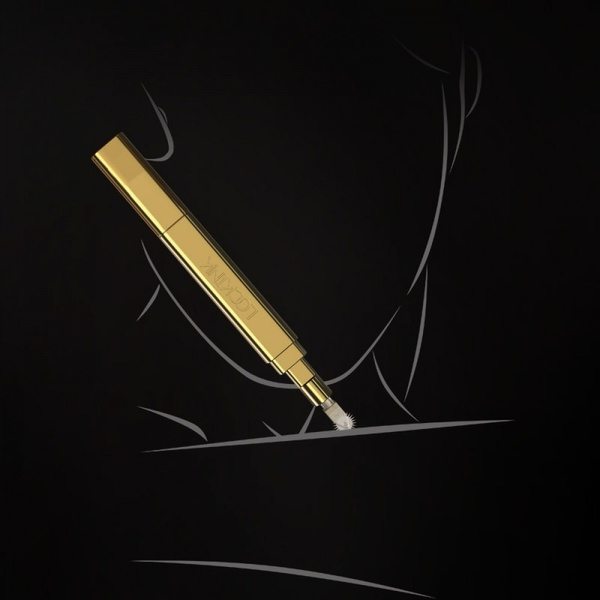 Тиклер-ручка с 5 насадками Lockink, металлическая, золотая 800515 /Z-SJWJ-009-A-ZH фото