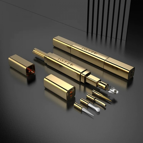 Тиклер-ручка с 5 насадками Lockink, металлическая, золотая 800515 /Z-SJWJ-009-A-ZH фото