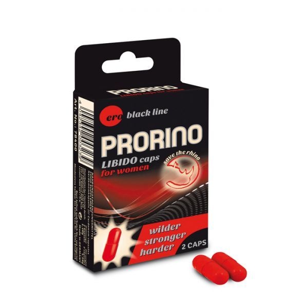 Капсулы для повышения либидо у женщин PRORINO Libido Caps, ( цена за упаковку , 2 капсулы) HOT78400 фото