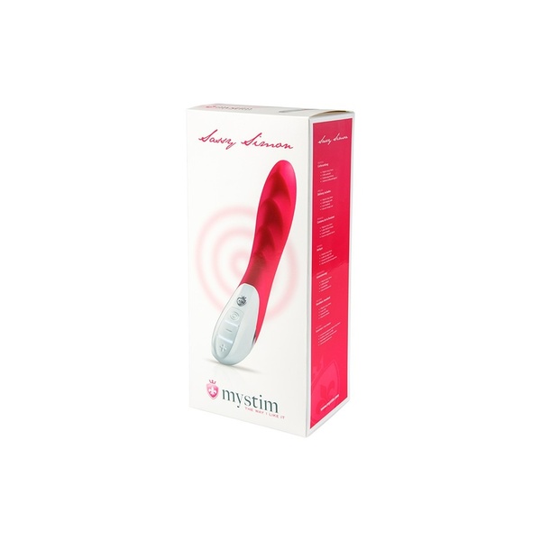 Вибратор, рельефный, з електростимуляцією MYSTIM-SASSY SIMON VIBRATOR PINK MS24675 фото