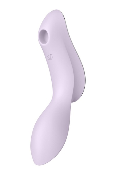 Подвійний вібратор із вакуумною стимуляцією Satisfyer Curvy Trinity 2 violet T360395 фото