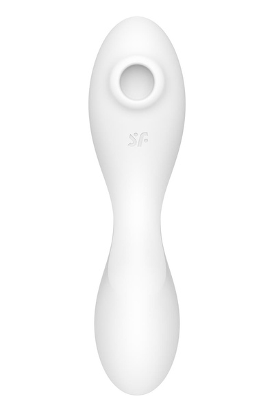 Вакуумний смарт-стимулятор із вібрацією Satisfyer Curvy Trinity 5 (White), керування зі смартфона SO6725 фото